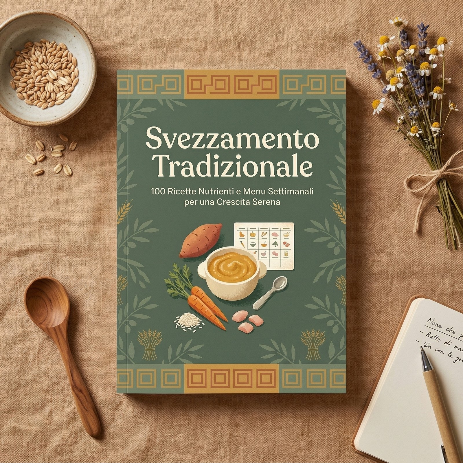 Svezzamento Tradizionale: 100 Ricette Nutrienti e Menu Settimanali per una Crescita Serena
